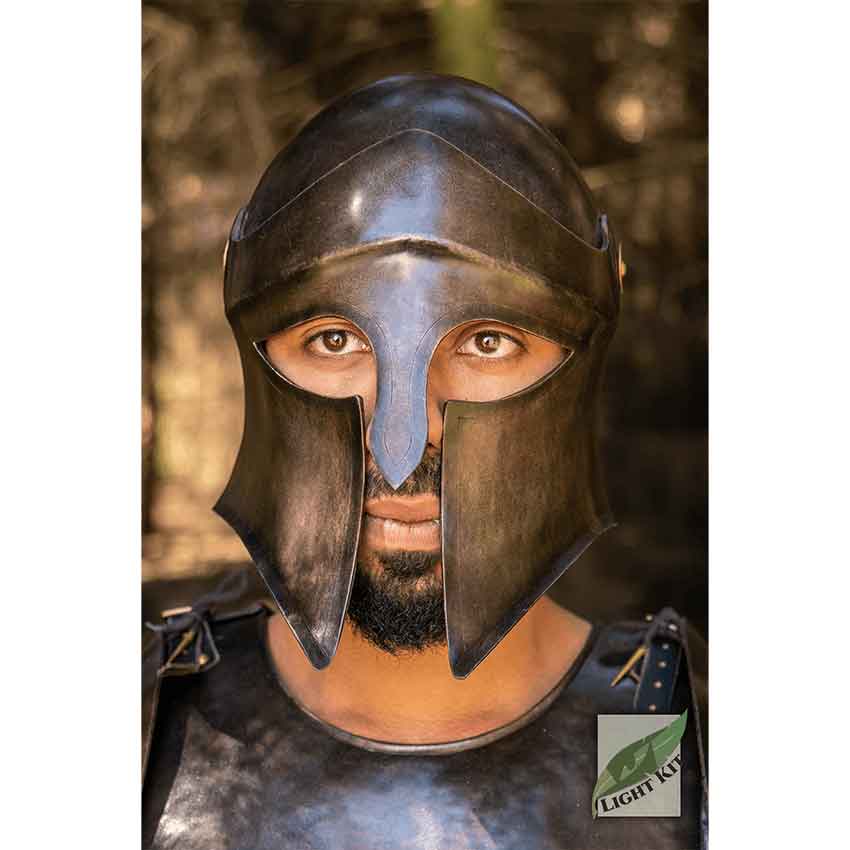 how to make a greek war helmet