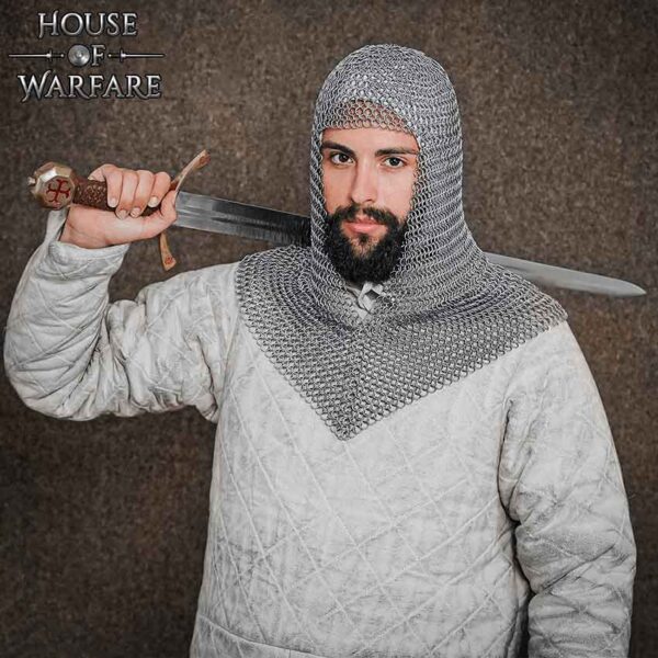 Stainless Steel Butted Chainmail Coif