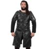 King of the North Leather Brigandine - Black