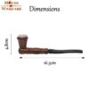 The Wandering Artist Wooden Smoking Pipe