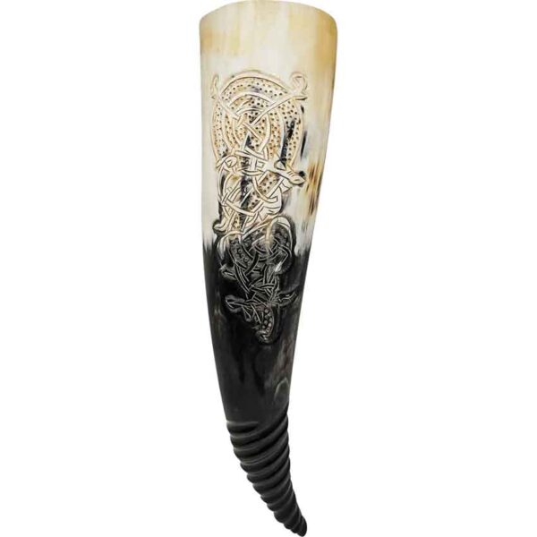 Viking Jormungandr Genuine Drinking Horn