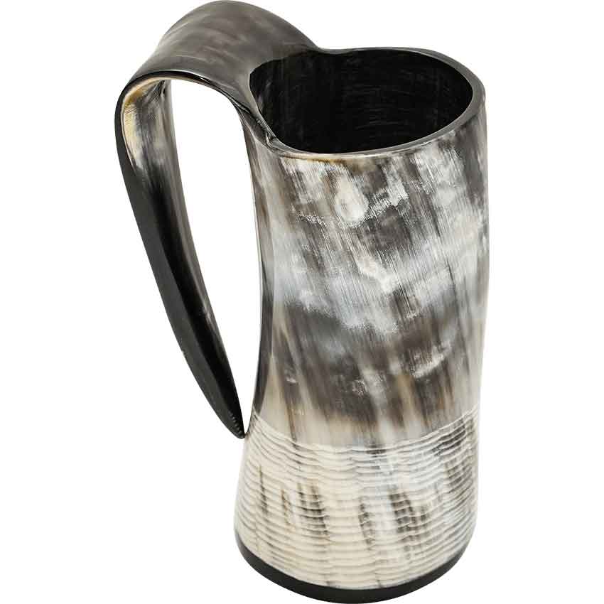 Etched Viking Horn Tankard