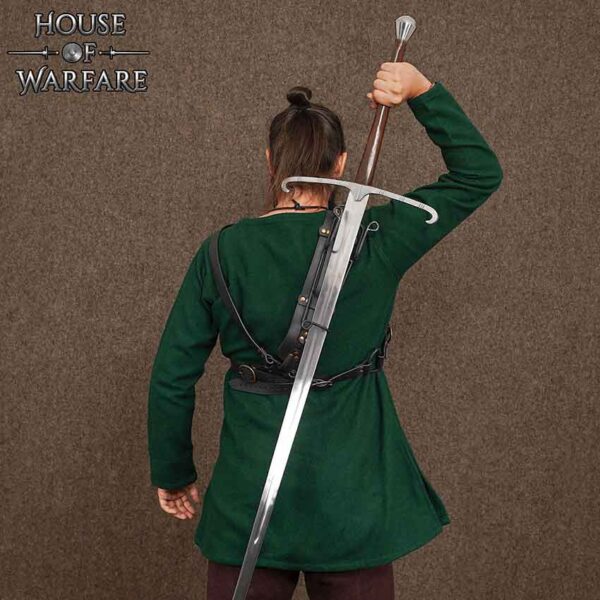 Barbarian Sword Back Harness - Black