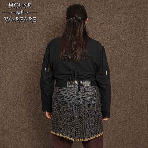 Blackened Riveted Chainmail Skirt