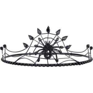Gothic Rhinestone Spider Crown