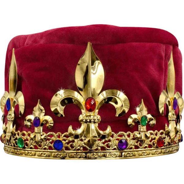 Royal Velvet Gold King's Crown
