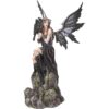 Gothic Fairy with Crow Statue