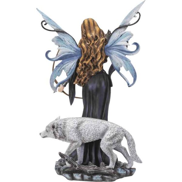 Archer Fairy with Wolf Statue
