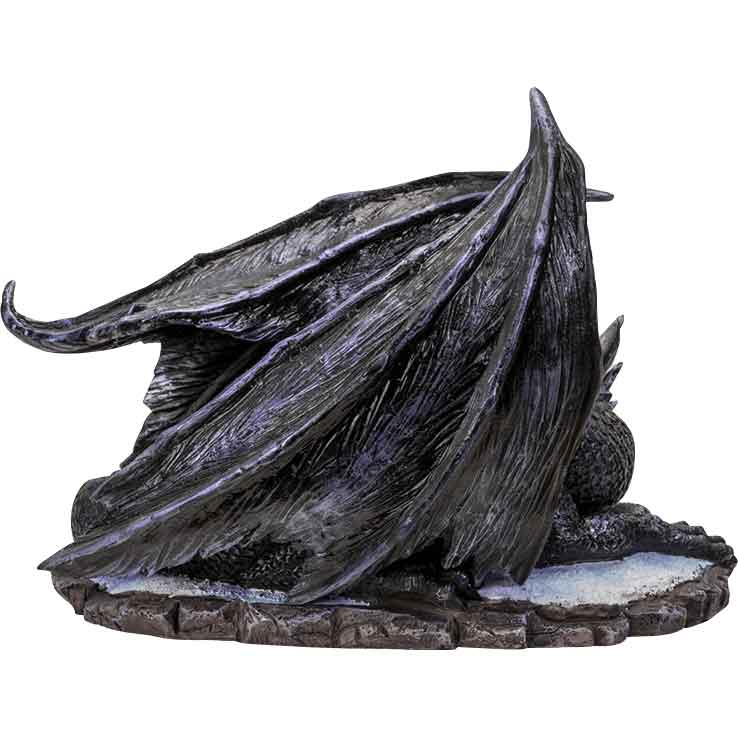 Curious Dark Dragon Statue