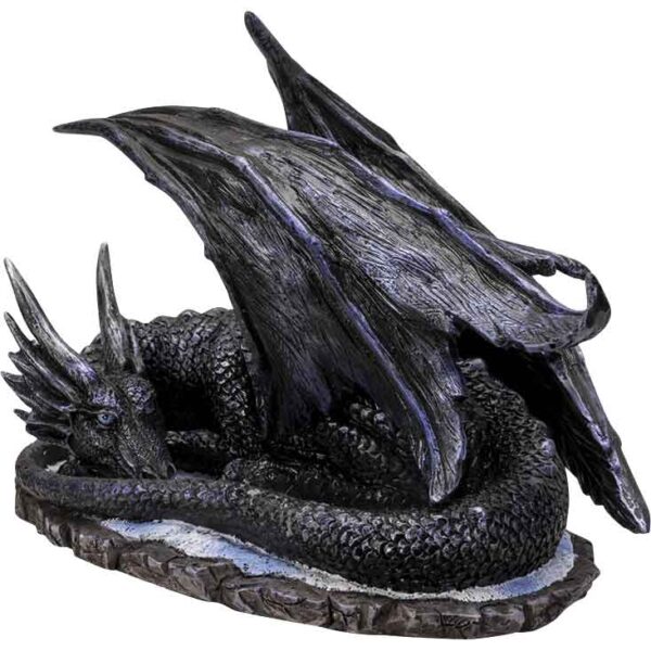 Curious Dark Dragon Statue