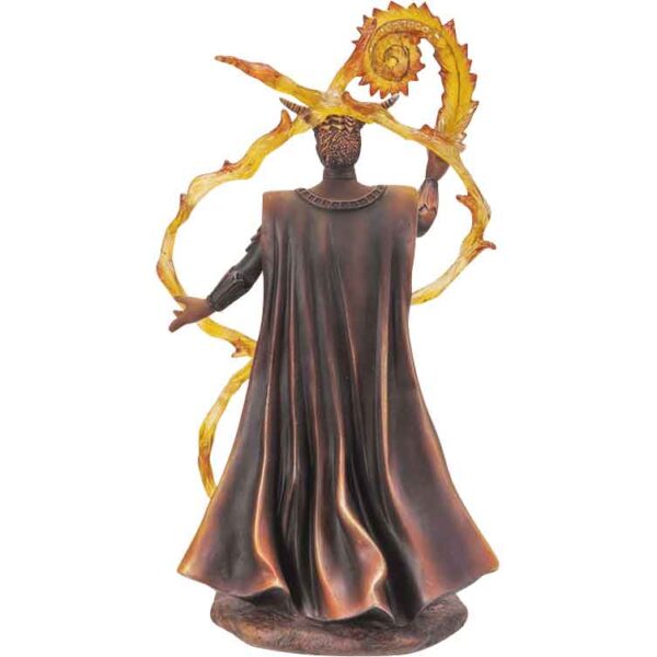 Fire Elemental Wizard Statue