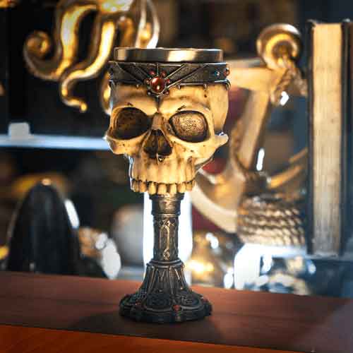 Cthulhu Skull candle holder