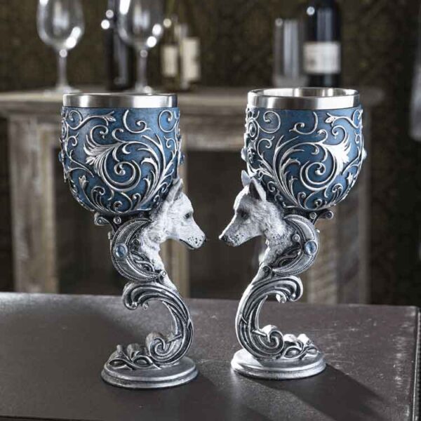 Wild at Heart Wolf Goblet Set