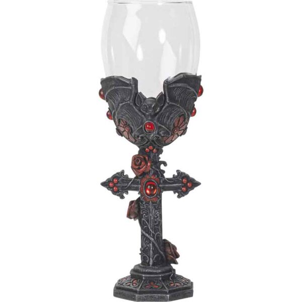 Bat Gothic Wine Glass