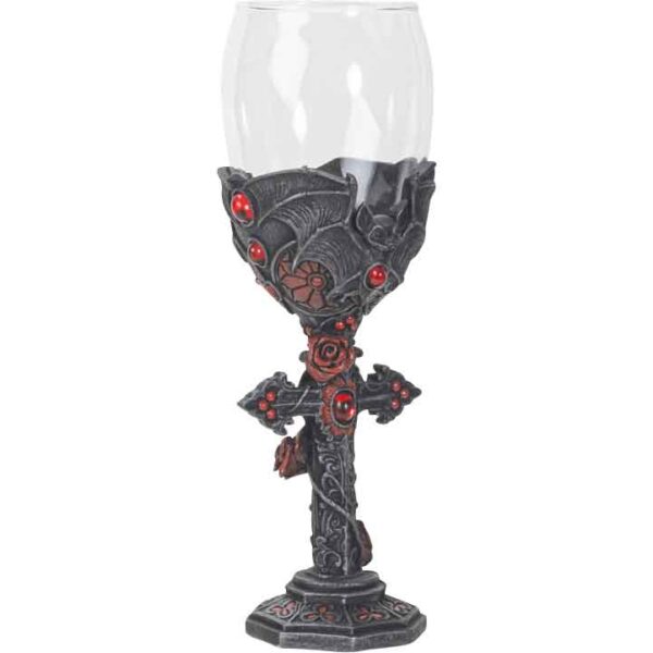 Bat Gothic Wine Glass