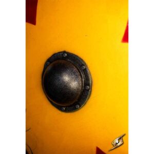 Gastir Viking LARP Shield - Yellow/Red - 75 cm