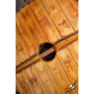 Gastir Viking LARP Shield - Yellow/Red - 75 cm