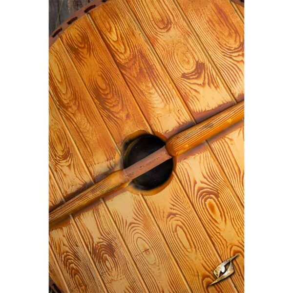Gastir Viking LARP Shield - Yellow/Red - 75 cm
