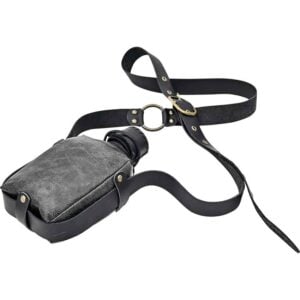 Leather Canteen with Shoulder Strap