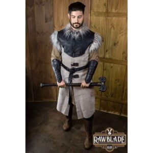 Mens Owl Leather Jerkin