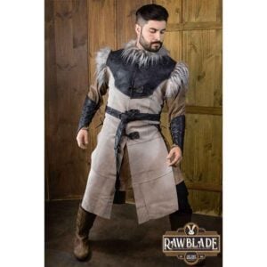 Mens Owl Leather Jerkin