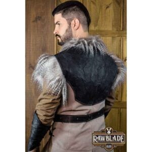 Mens Owl Leather Jerkin