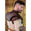 Vermillion Leather Gorget - Brown