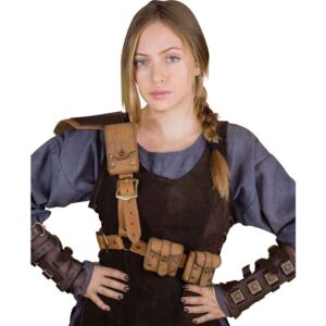 Rogue Harness with Pouches - Brown