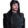 Akku Split Leather Hood - Black
