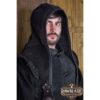 Akku Split Leather Hood - Black