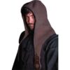 Akku Split Leather Hood - Brown