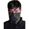 Akku Split Leather Mask - Green