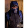 Akku Split Leather Mask - Blue