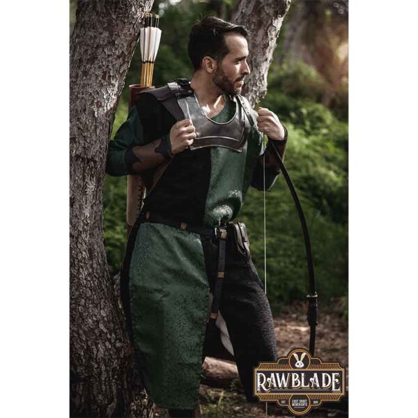Lawrence Quartered Knight Tabard - Green