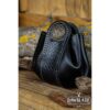 Large Wanderer Leather Pouch - Black