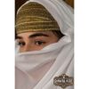 Sayida Veil - White with Gold