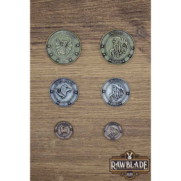 Set of 10 Wizardry Coins - Silver