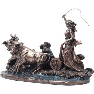 Gefjon Norse Goddess Statue