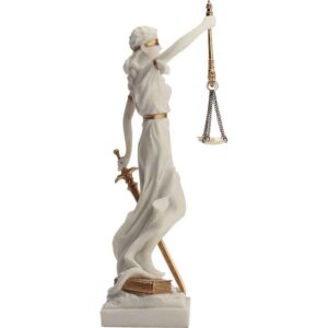 Justicia with Scales Roman Statue