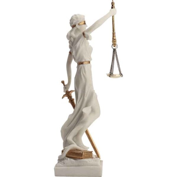 Justicia with Scales Roman Statue