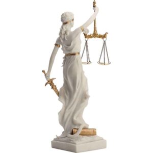 Justicia with Scales Roman Statue