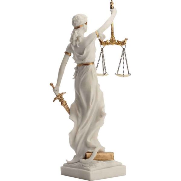 Justicia with Scales Roman Statue