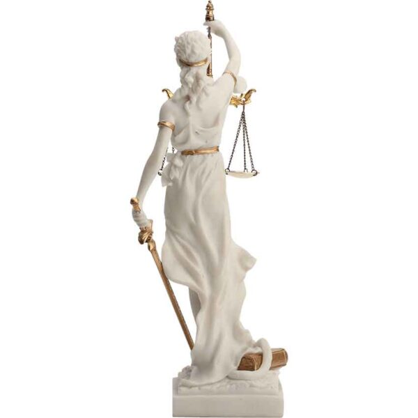 Justicia with Scales Roman Statue