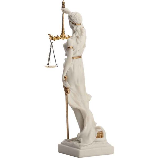 Justicia with Scales Roman Statue