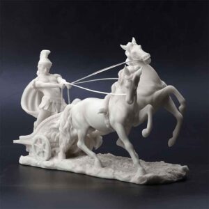 Roman Centurion Chariot Statue