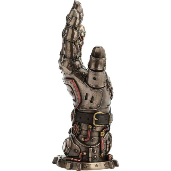 Bronze Steampunk Hand Statue