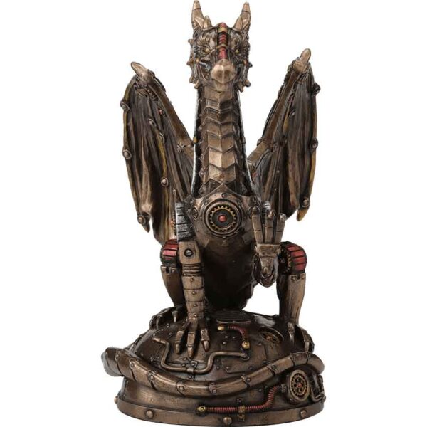 Steampunk Mechanical Dragon Statue