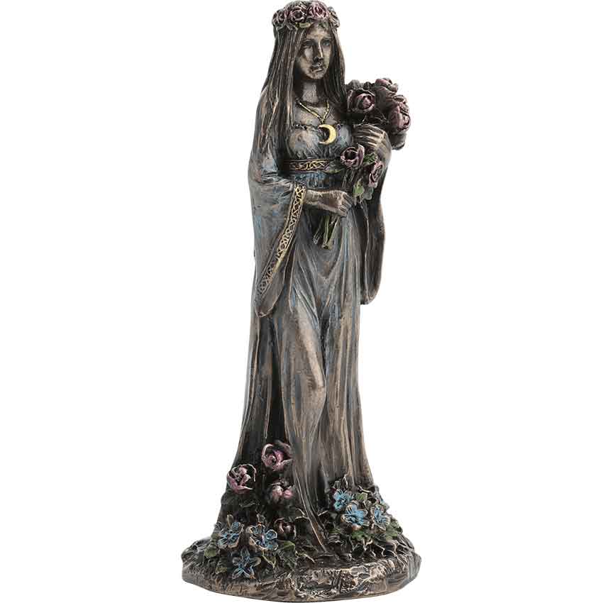 Bronze Triple Goddess Maiden Statue