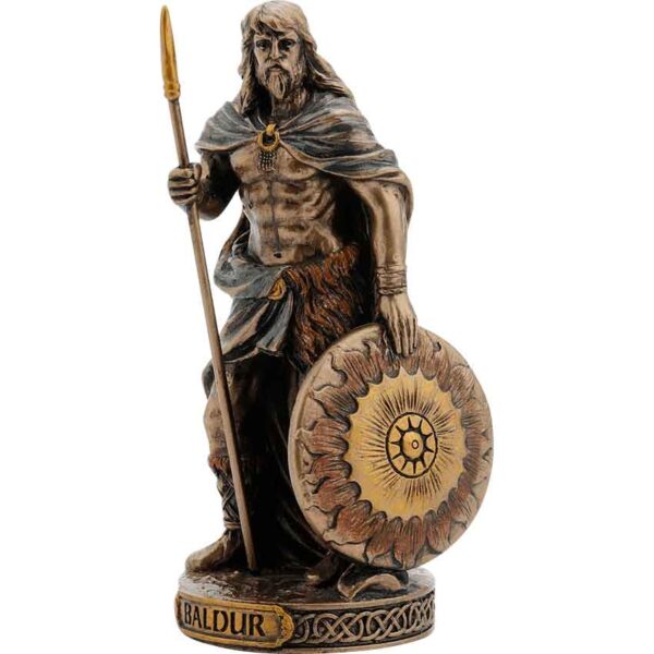 Bronze Baldur Norse God Statue