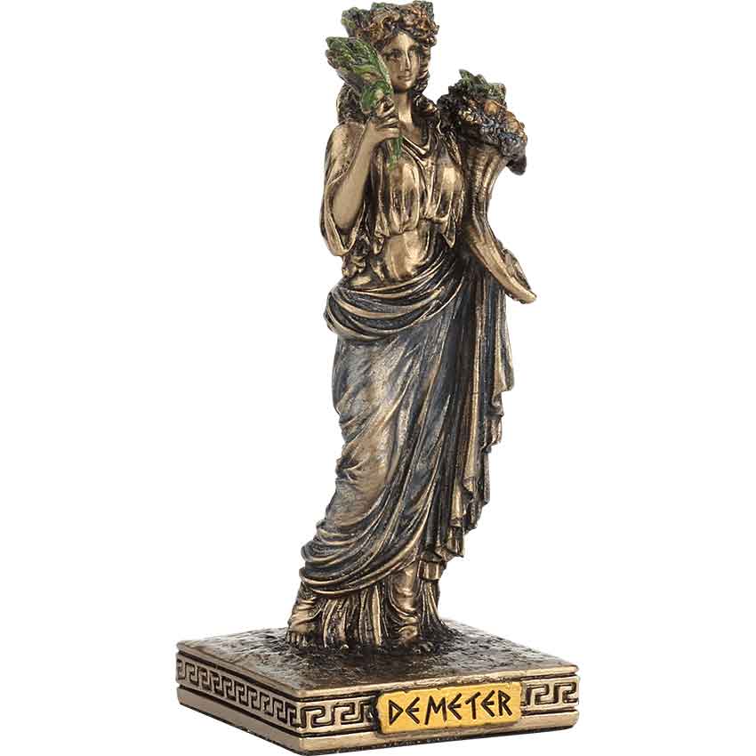 Bronze Demeter Greek Pantheon Statue